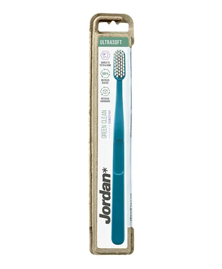 Jordan Oral Care Green Clean Ultra Soft Toothbrush - Blue