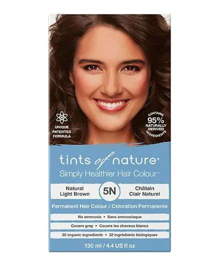 TINTS OF NATURE Permanent Hair Color 5N Natural Light Brown - 130mL