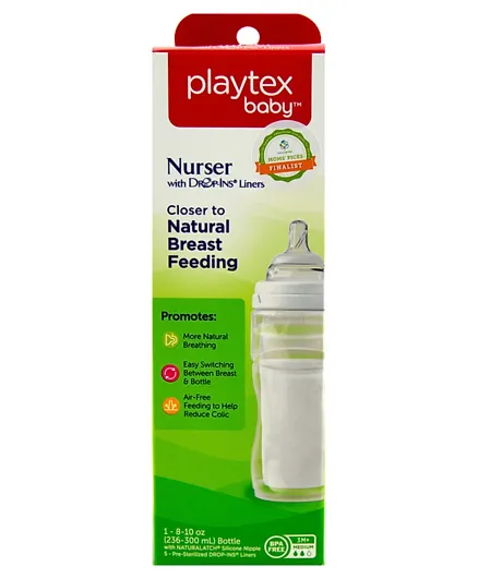 Playtex Nurser Bottle with Drop-Ins Liners - 300 ml