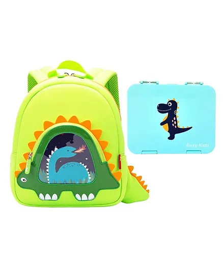 Nohoo Backpack & Lunch Box Set - Green Blue