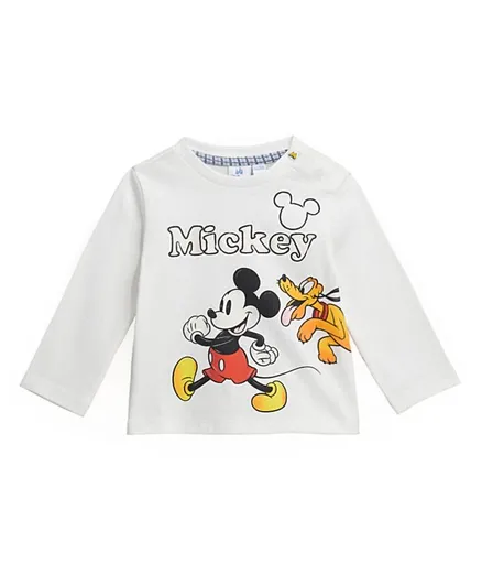 Original Marines Disney Mickey Mouse & Friends Cotton Graphic T-Shirt - White
