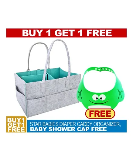 Star Babies Diaper Caddy with Shower Cap
