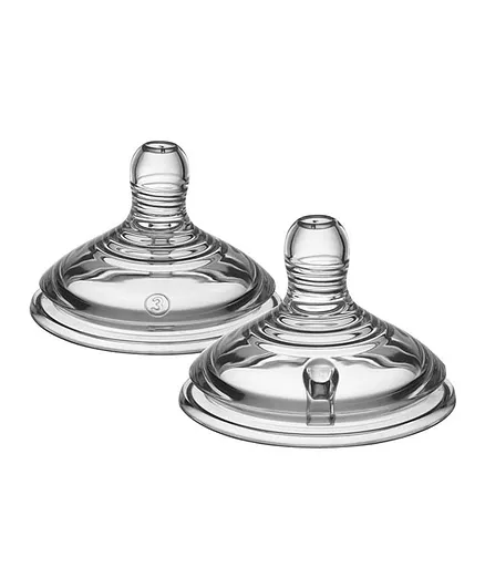 Tommee Tippee Closer to Nature Fast Flow Baby Bottle Teats - Pack of 2