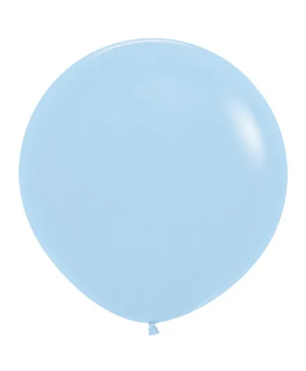 بالونات لاتكس دائرية سمبرتكس بلون أزرق مطفي - عبوة من 2