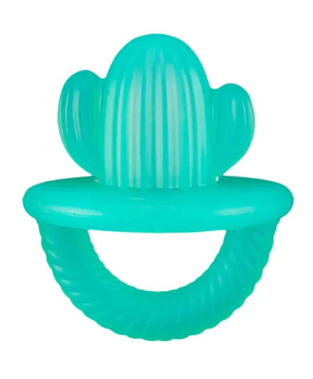 Itzy Ritzy Teensy Soothing Cactus Shape Silicone Teether - Blue