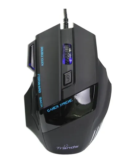 Trands Wired Gaming Mouse - Black