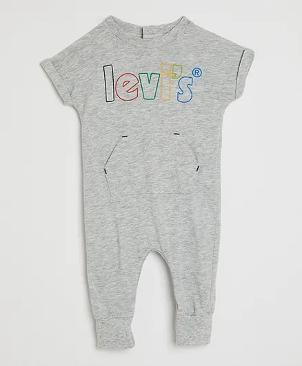 Levi’s Short Sleeves Coverall Romper - Grey