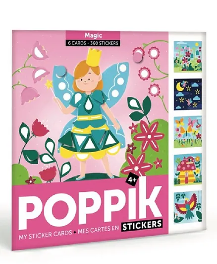 Poppik My Sticker Cards Magic - 360 Stickers