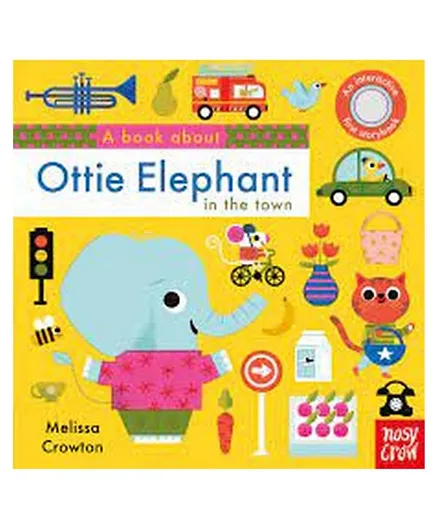 A Book About Ottie Elephant In the Town Board Book - 12 Pages