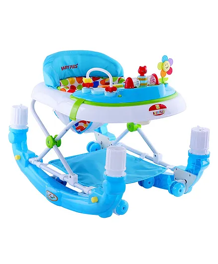 Baby Plus 2 in 1 Baby Walker and Rocker - Blue