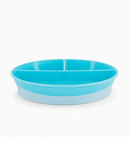 Twistshake Divided Plate - Pastel Blue