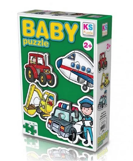 KS Games Baby Puzzle Jobs And Vehicles - 13 Pieces