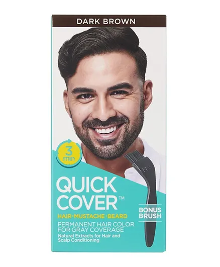 KISS Quick Cover Hair Color Dark Brown - 150g