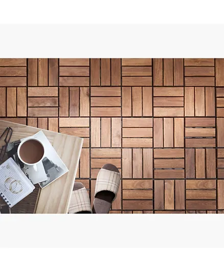 HomeBox Balarus 12-Slats Floor Deck Tiles - Set of 9
