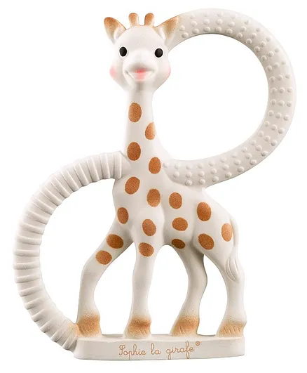 Sophie la Girafe So Pure Teething Ring Very Soft Version - White & Orange