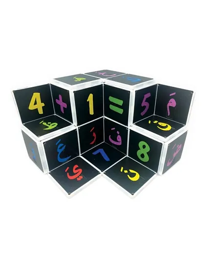 مجموعة بناء الأبجدية العربية من ألعاب ماجنا-تايلز المغناطيسية