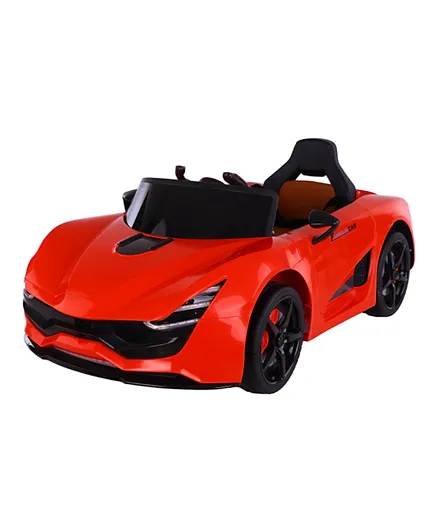 Battery Operated Ride On Car with Music and  Remote Control - Red