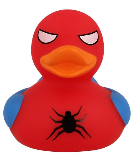 Lilalu Spidy Rubber Duck Bath Toy - Red