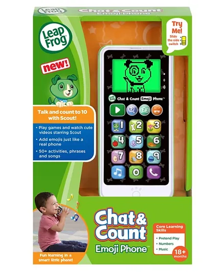 Leapfrog Chat And Count Emoji Phone - White
