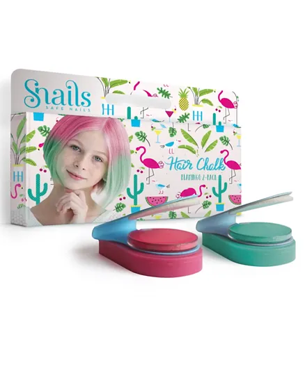 Snails Hair Chalk Flamingo - Pack of 2