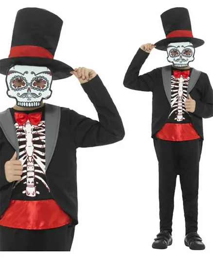 Smiffys Day Of The Dead Costume - Black