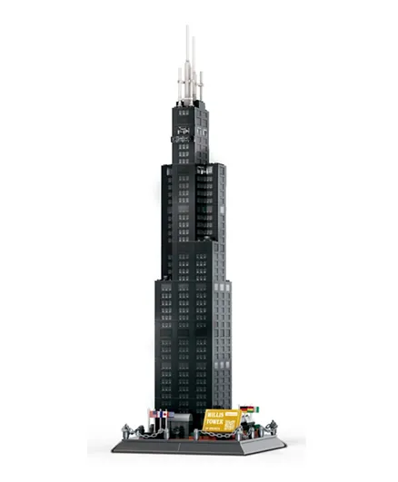 Small Particle Building Blocks Of Willis Tower In Chicago USA 5228 - 1235 Pieces