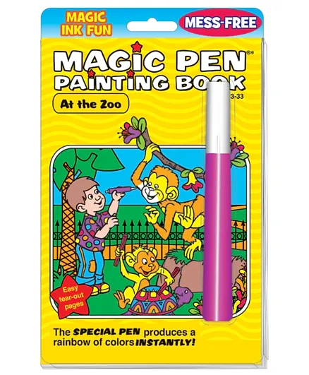 Disney At The Zoo Magic Pen Painting Book - Multicolor