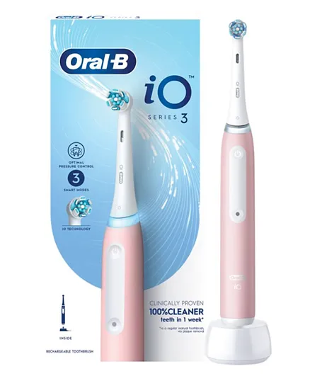 فرشاة أسنان كهربائية قابلة للشحن من أورال بي سلسلة iO3 iOG3.1A6.0 - وردي