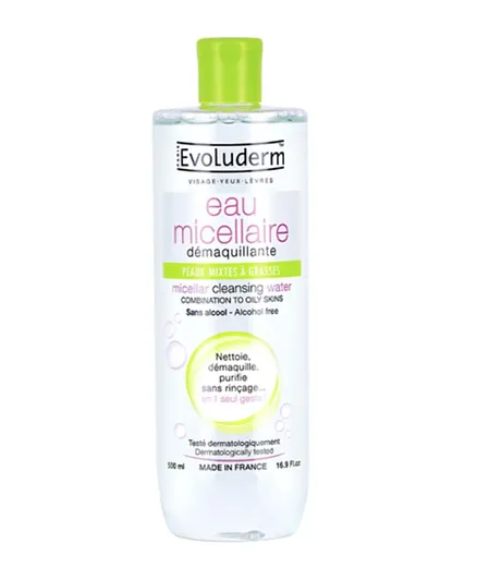 Evoluderm Micellar Water For Combination to Oily Skin - 250mL