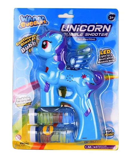 Wanna Bubbles Light Up Pretty Pony Unicorn Bubble Shooter - Assorted