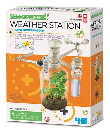 4M Green Science  Weather Station - Grey