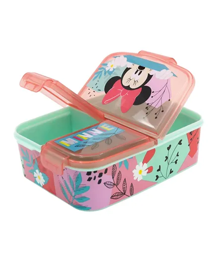 Disney Multi Compartment Sandwich Lunch Box Minnie Mouse - Multicolor