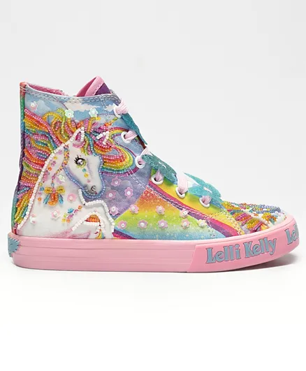 Lelli Kelly Unicorn Mid Top Boots - Multicolor