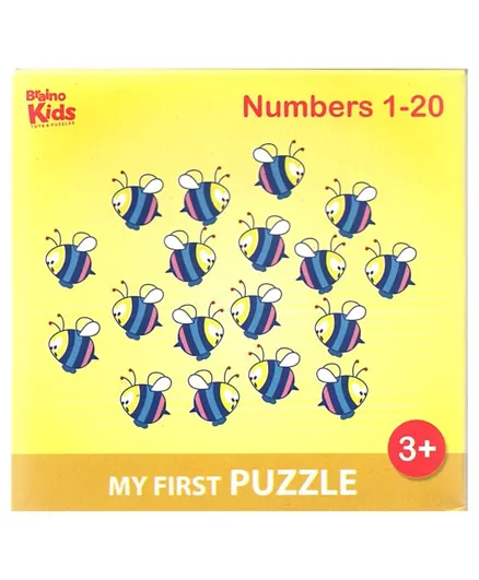 Braino Kidz My First Numbers 1 to 20 Cardboard Puzzle - 26 Pieces