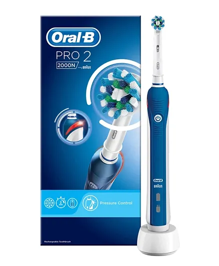 Oral-B PRO-2000 3D Action Daily Clean Electric Rechargeable Toothbrush - Blue