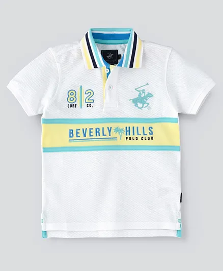 Beverly Hills Polo Club Surfing Since 82 Polo - White