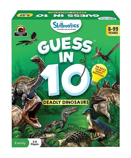 Skillmatics Educational Game - Guess in 10 Deadly Dinosaurs