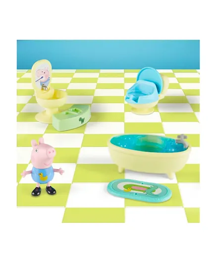 Peppa Pig Peppas Adventures George’s Bathtime Accessory Set Preschool Toy