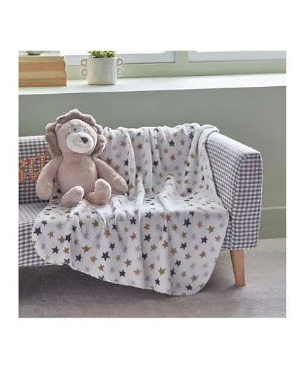 HomeBox Plush Lion With Blanket - 24 cm