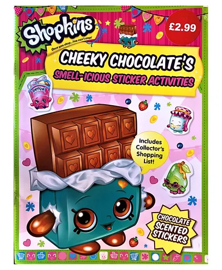 Shopkins Cheeky Chocolate Smell Sticker Activities - English