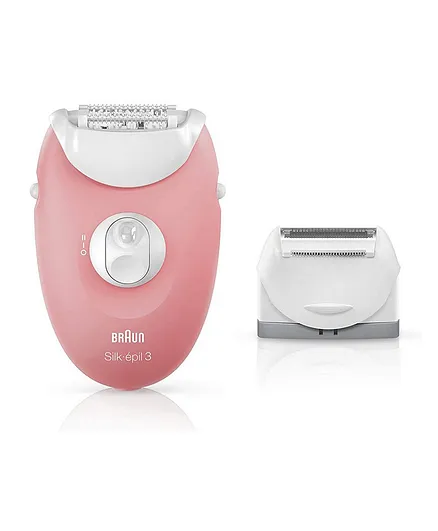 Braun Silk-Epil 3 Starter 3 In 1 Hair Removal Epilator SE 3440  - Pink