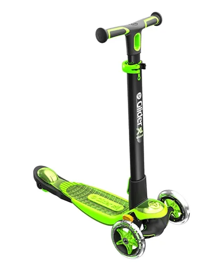 Y Volution Y Glider XL Deluxe 3 Wheel Scooter With Safety Brake - Green