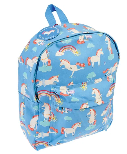 Rex London Magical Unicorn Backpack Blue - 16.1 Inches