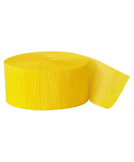 Unique Crepe Streamer Pack of 1 - Yellow