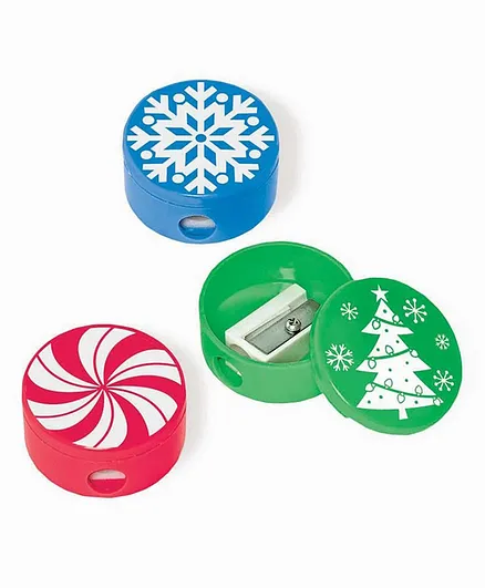 Party Centre Christmas Pencil Sharpeners - 12 Pieces