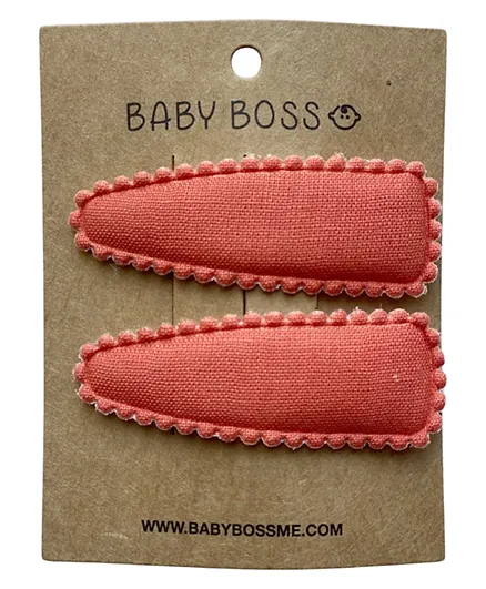 Baby Boss ME Hair Clip Red - 2 Pieces