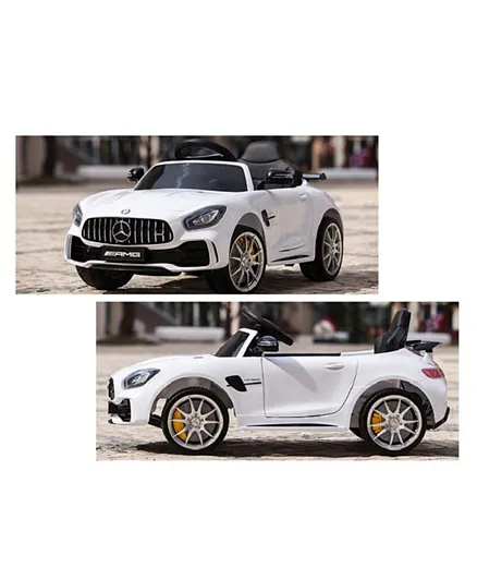 Babyhug Mercedes Benz GTR 1S Licensed Battery Operated Ride On with Remote Control - White