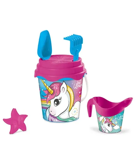 Mondo Deluxe Bucket Set Unicorn Multicolour - 17 cm