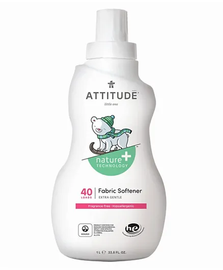Attitude Little Ones Fabric Softener 40 Loads Unscented - 1L