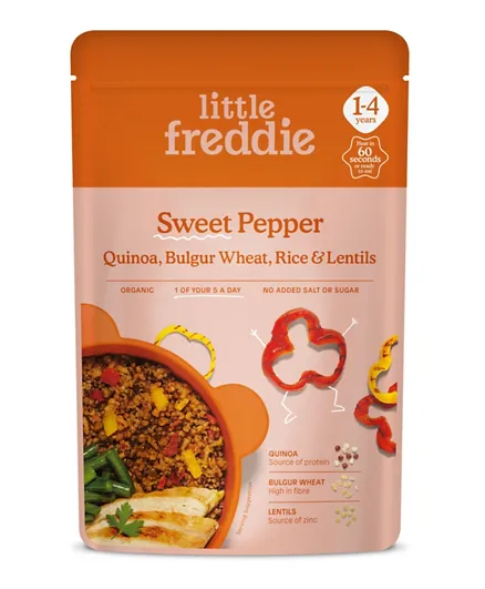Little Freddie Organic  Sweet Pepper Grains - 140g